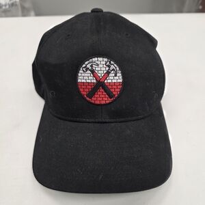 Pink Floyd The Wall Hammers Logo Embroidered Black Cap
